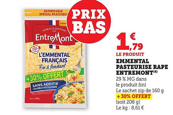 EMMENTAL PASTEURISE RAPE ENTREMONT