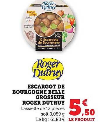 ESCARGOT DE BOURGOGNE BELLE GROSSEUR