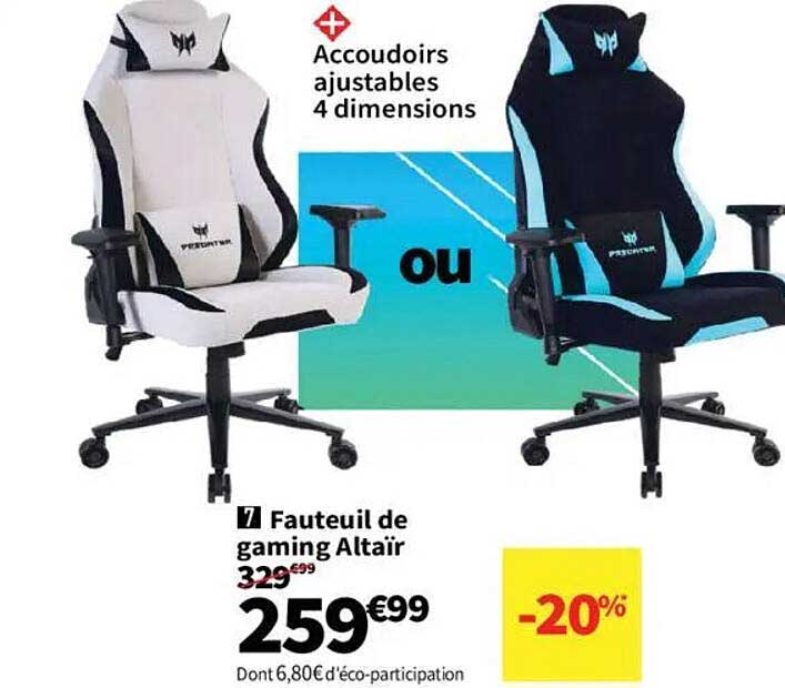 Fauteuil de gaming Altair