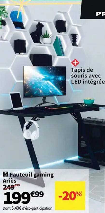 Fauteuil gaming Ariès