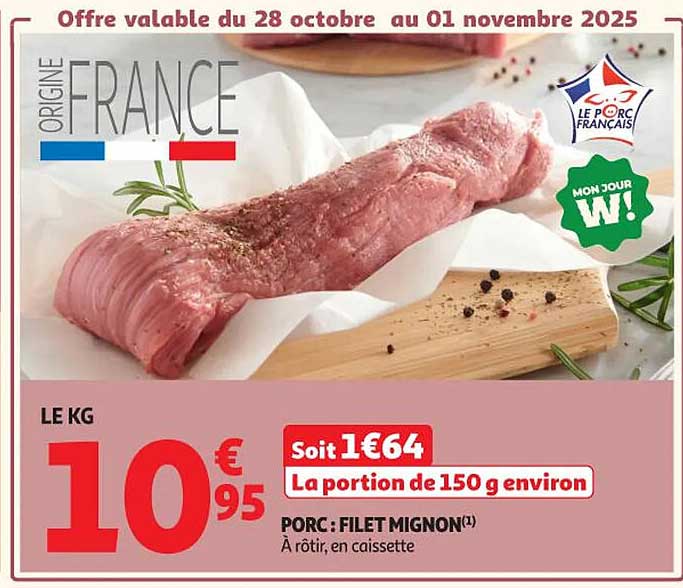 Filet Mignon de Porc - À rôtir, en caissette