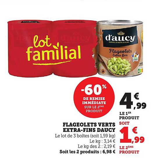 FLAGEOLETS VERTS EXTRA-FINS DAUCY