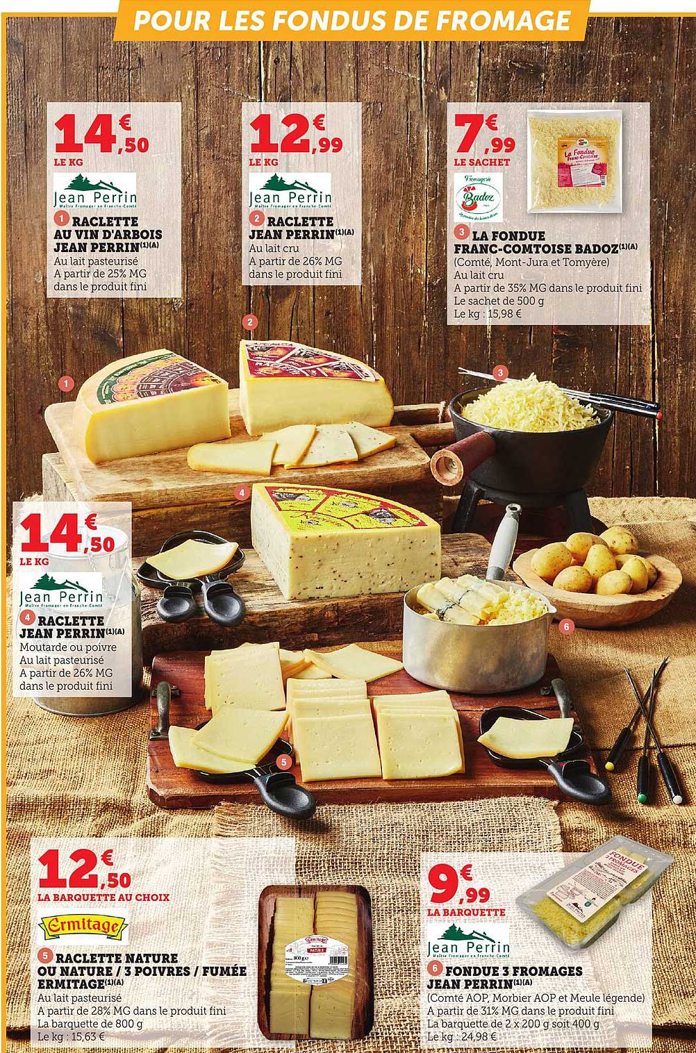 Fondue 3 fromages Jean Perrin