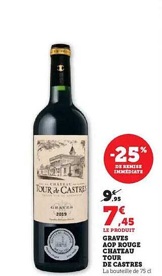 GRAVES AOP ROUGE CHÂTEAU TOUR DE CASTRES