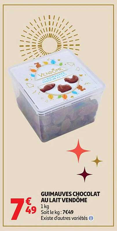 GUIMAUVES CHOCOLAT AU LAIT VENDÔME