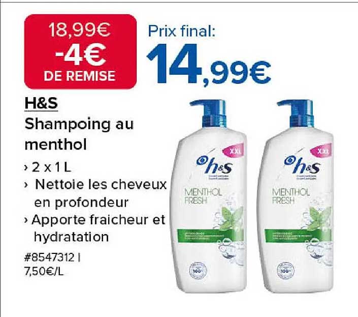 H&S Shampoing au menthol