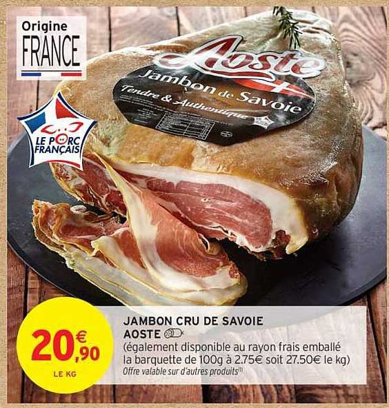 JAMBON CRU DE SAVOIE AOSTE