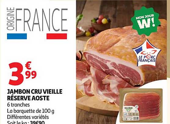 JAMBON CRU VIEILLE RÉSERVE AOSTE