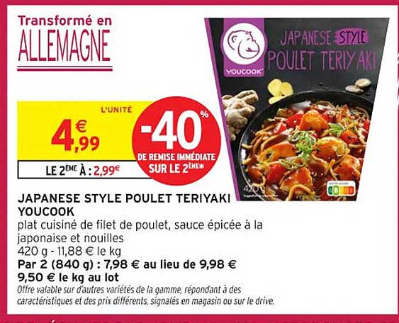 JAPANESE STYLE POULET TERIYAKI YOUCOOK