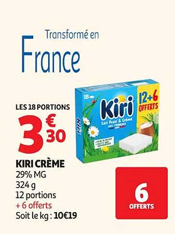 KIRI CRÈME 12 PORTIONS + 6 OFFERTS