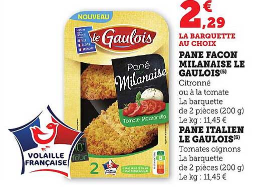 LA BARQUETTE AU CHOIX