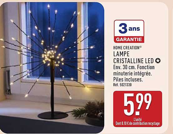 LAMPE CRISTALLINE LED