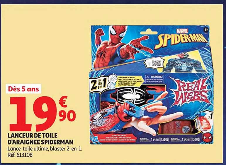 LANCEUR DE TOILE D'ARAIGNÉE SPIDERMAN