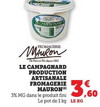 LE CAMPAGNARD PRODUCTION ARTISANALE FROMAGERIE MAURON