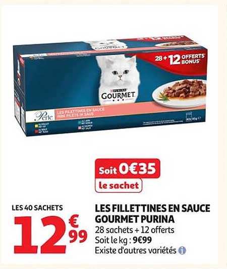 LES FILLETINES EN SAUCE GOURMET PURINA