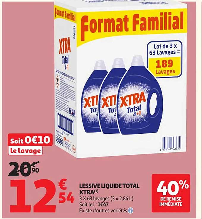 LESSIVE LIQUIDE TOTAL XTRA