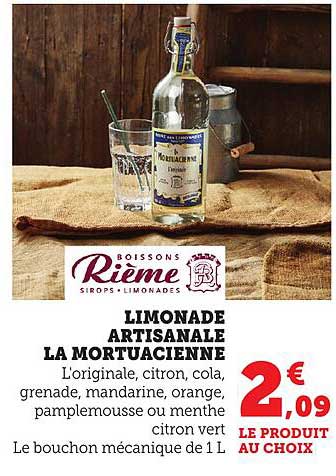 Limonade artisanale La Mortuacienne