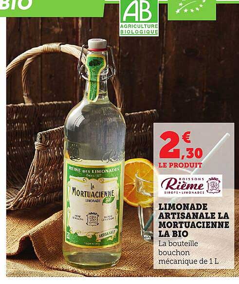 Limonade Artisanale La Mortuacienne La Bio