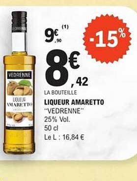 LIQUEUR AMARETTO "VEDRENNE"