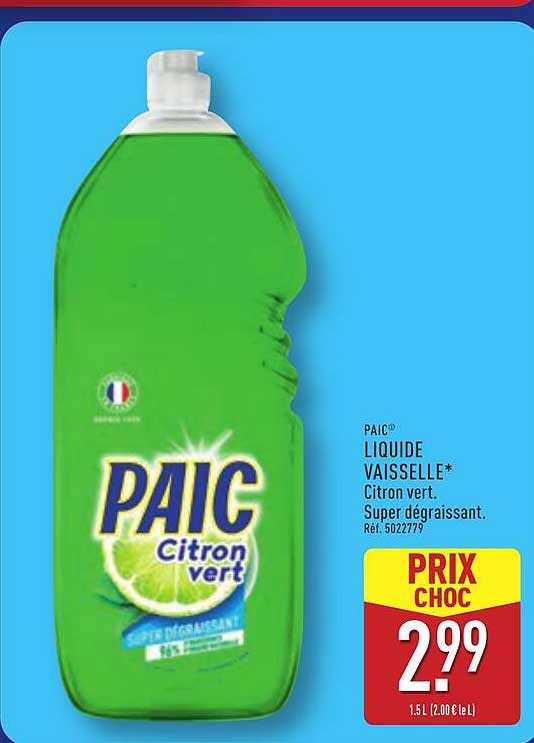 LIQUIDE VAISSELLE* Citron vert.