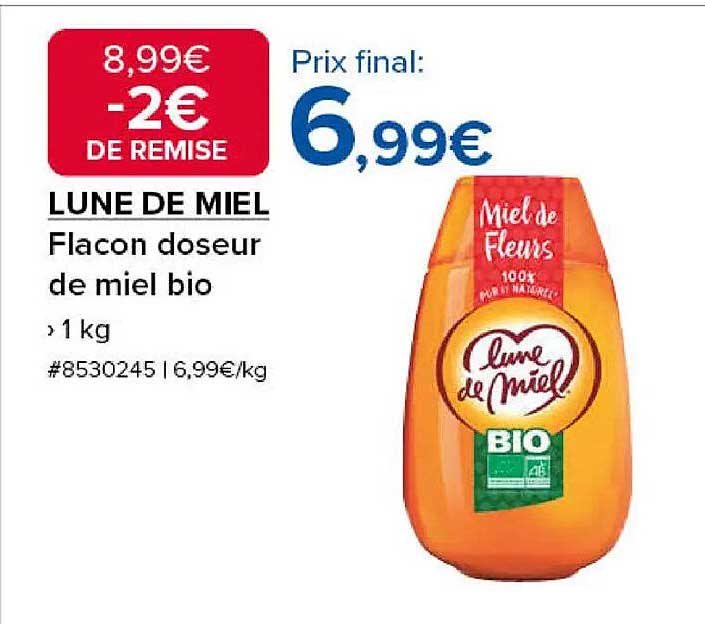 LUNE DE MIEL Flacon doseur de miel bio