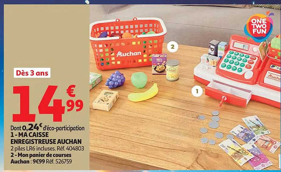 MA CAISSE ENREGISTREUSE AUCHAN