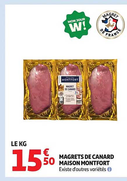 MAGRETS DE CANARD MAISON MONTFORT