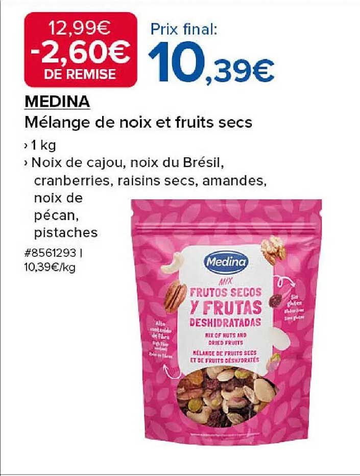 MEDINA Mélange de noix et fruits secs
