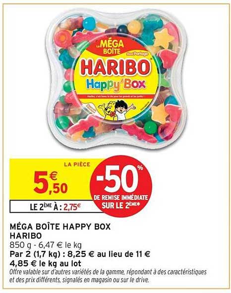MÉGA BOÎTE HAPPY BOX HARIBO