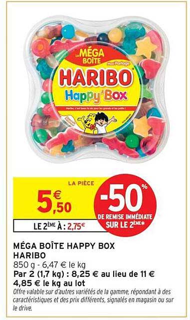 MÉGA BOÎTE HAPPY BOX HARIBO