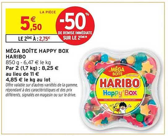 MÉGA BOÎTE HAPPY BOX HARIBO