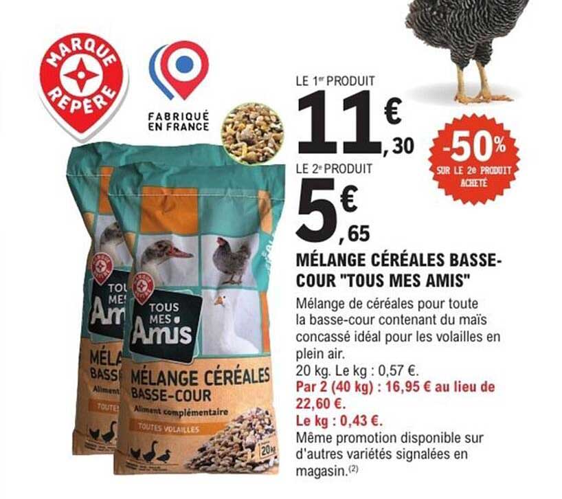 MÉLANGE CÉRÉALES BASSE-COUR "TOUS MES AMIS"