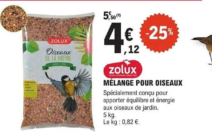 Mélange pour oiseaux Zolux - 25%