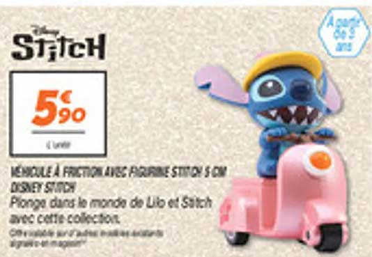 MÉNÉOLE À FRICTION AVEC FIGURINE STITCH 5 CM DISNEY STITCH