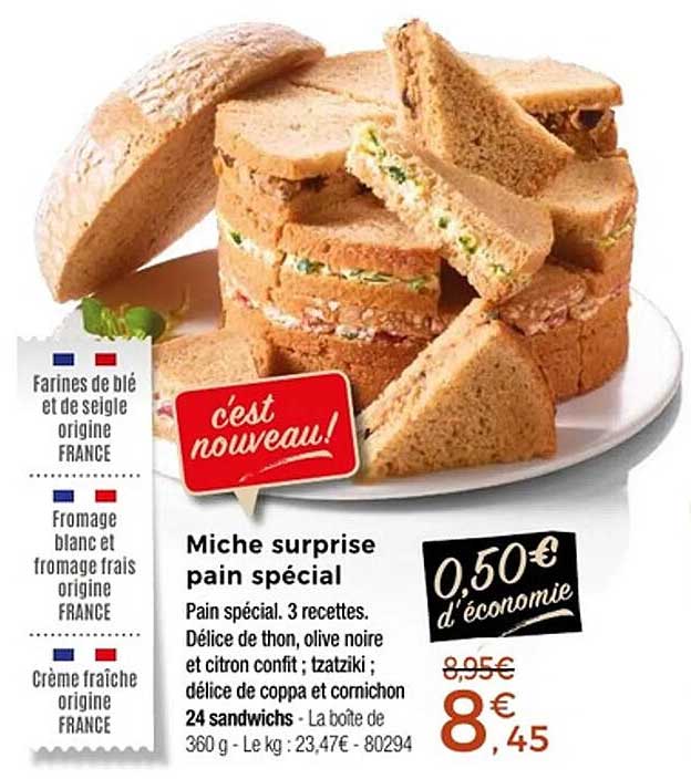 Miche surprise pain spécial