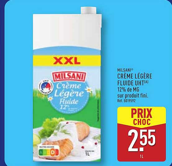 MILSAN® CRÈME LÉGÈRE FLUIDE UHT(A) 12% de MG
