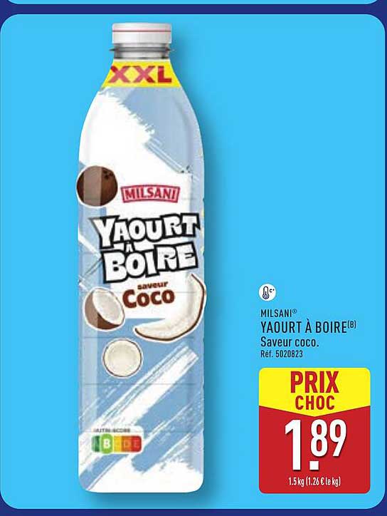 MILSANİ® YAOURT À BOIRE Saveur coco.