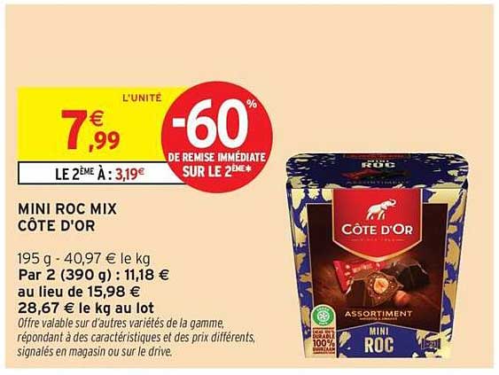 MINI ROC MIX CÔTE D'OR