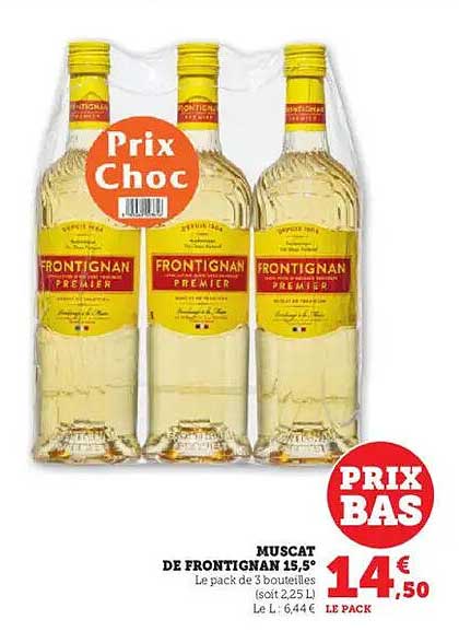 Muscat de Frontignan 15,5° - Pack de 3 bouteilles