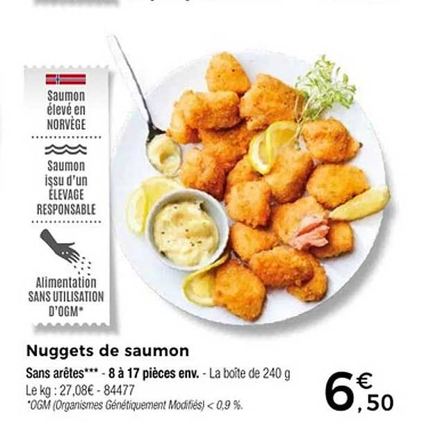 Nuggets de saumon