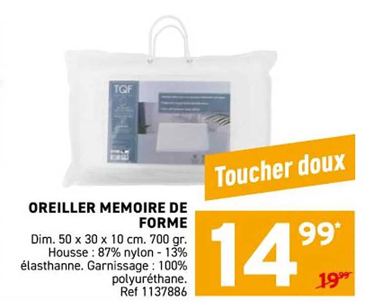 OREILLER MEMOIRE DE FORME