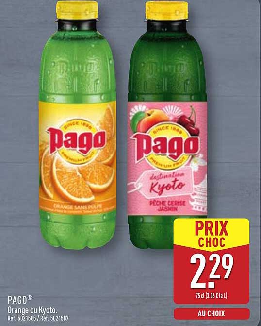 PAGO® Orange ou Kyoto.