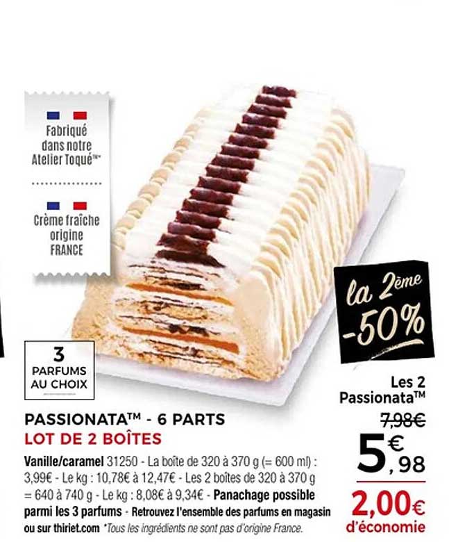 PASSIONATA™ - 6 PARTS LOT DE 2 BOÎTES