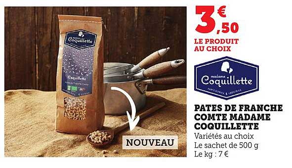 PATES DE FRANCE COMTE MADAME COQUILLETTE