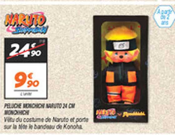 PELUCHE MONCHICHI NARUTO 24 CM MONCHHICHI