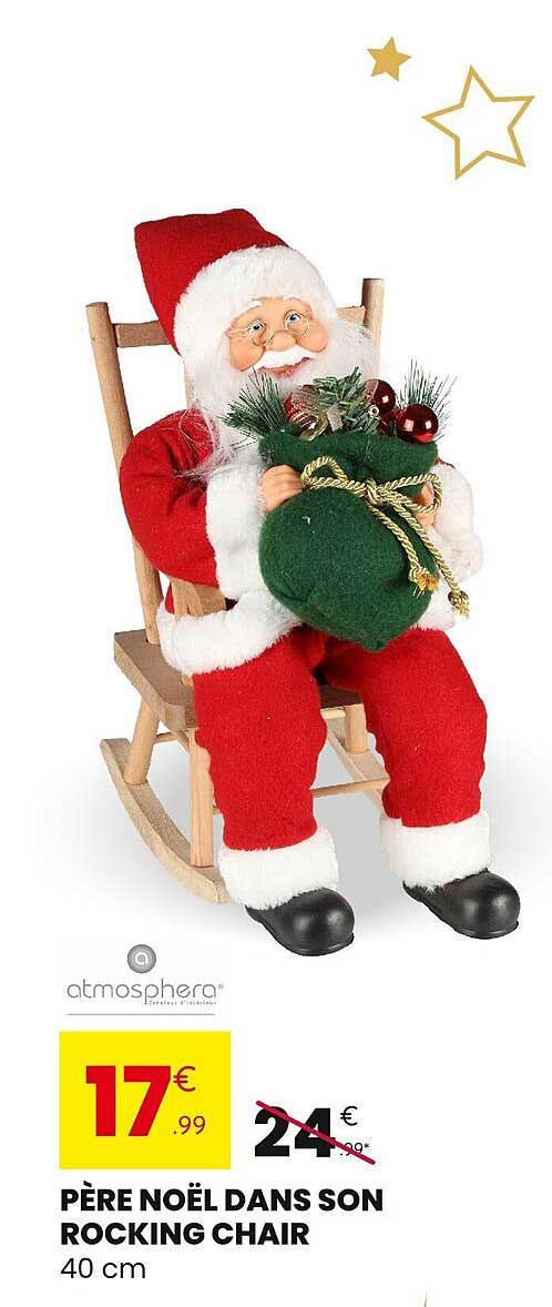 PÈRE NOËL DANS SON ROCKING CHAIR