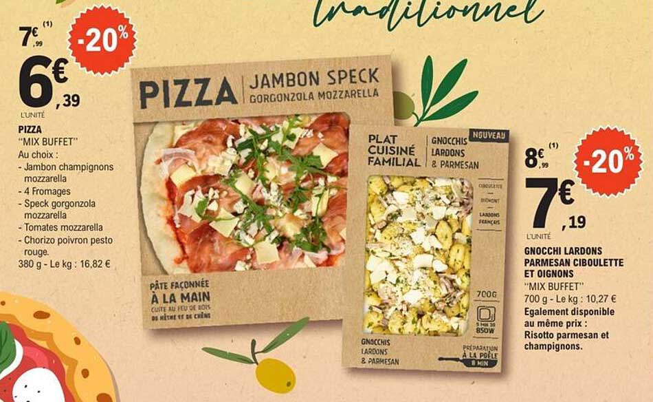 Pizza Jambon Speck Gorgonzola Mozzarella