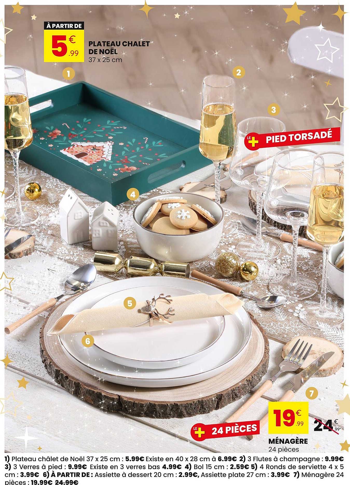 PLATEAU CHALET DE NOËL