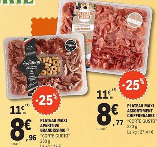 PLATEAU MAXI APERITIVO GRANDISSIMO "CORTE GUSTO" 280 g