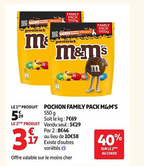 POCHON FAMILY PACK M&M'S